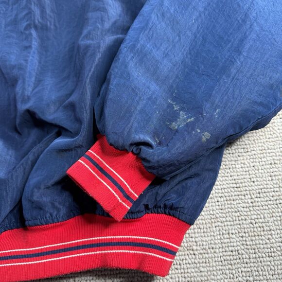 Vintage Cleveland Indians Starter Jacket Large Script MLB Diamond Collection 90s - Picture 14 of 15